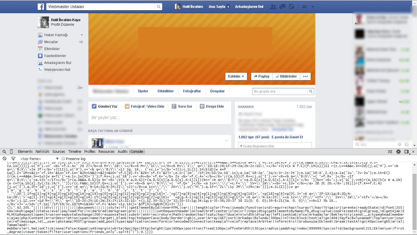 Facebook Gruba Tüm Arkadaşları Ekleme
