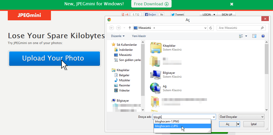 jpegmini uygulama, Download Full Res