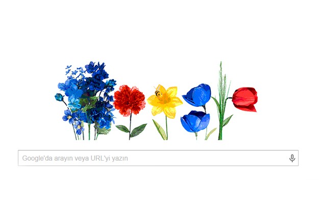 Google, Google'dan bahara özel doodle
